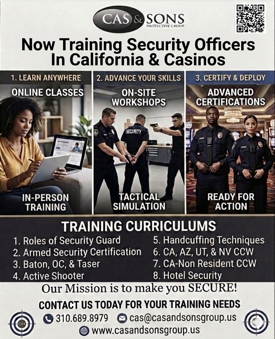 CALIFORNIA CASINO TRAINING